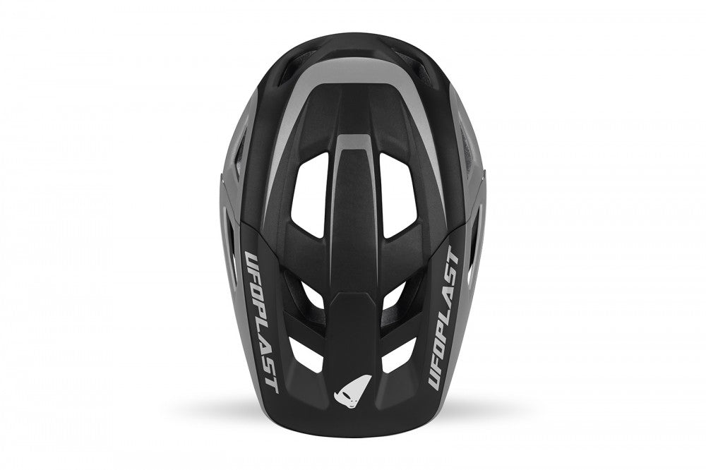 DEFCON THREE MOUNTAIN BIKE HELMET BLACK AND GRAY