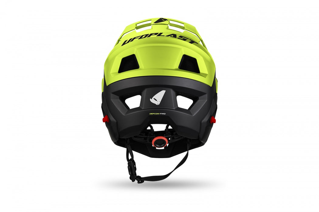 MTB DEFCON TWO HELMET BLACK AND NEON YELLOW