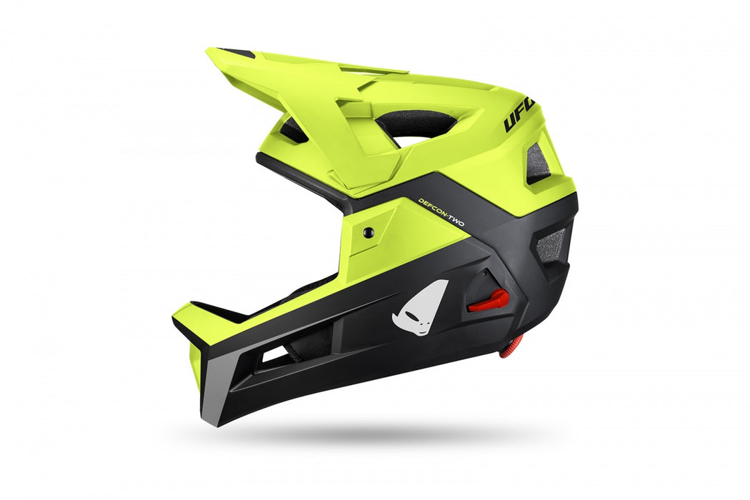 MTB DEFCON TWO HELMET BLACK AND NEON YELLOW
